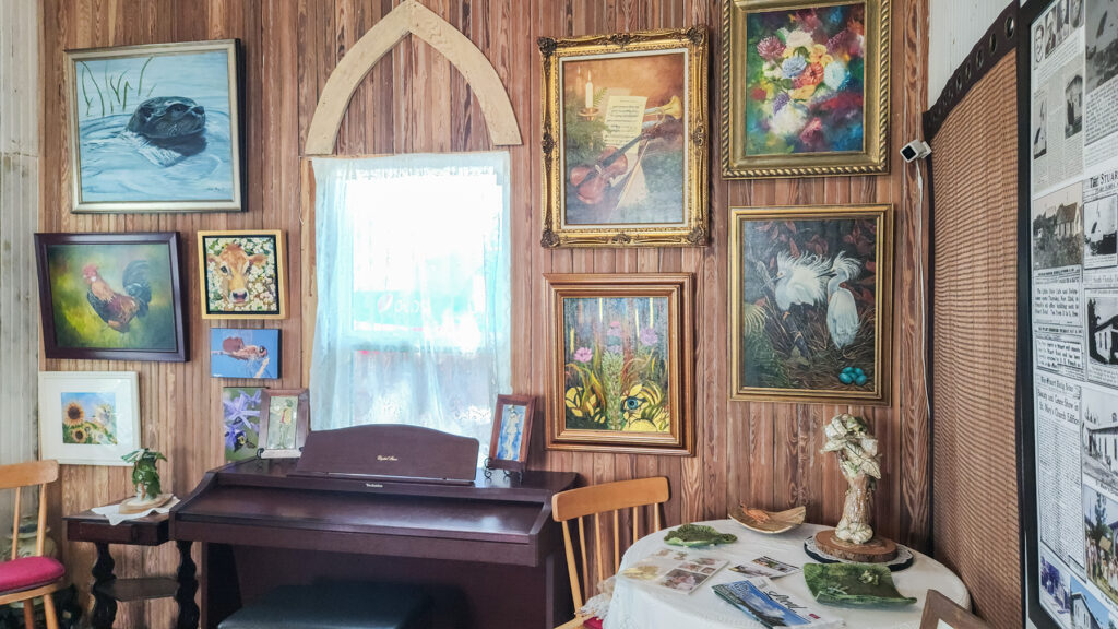 Janis Clary "O" Fine Art at The 1895 Church of StuArt, historic Pioneer Church in Downtown Stuart, Martin County, Florida