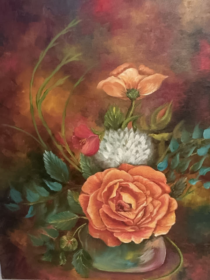 "Blooms and Buds" Janis Clary "O" Fine Art