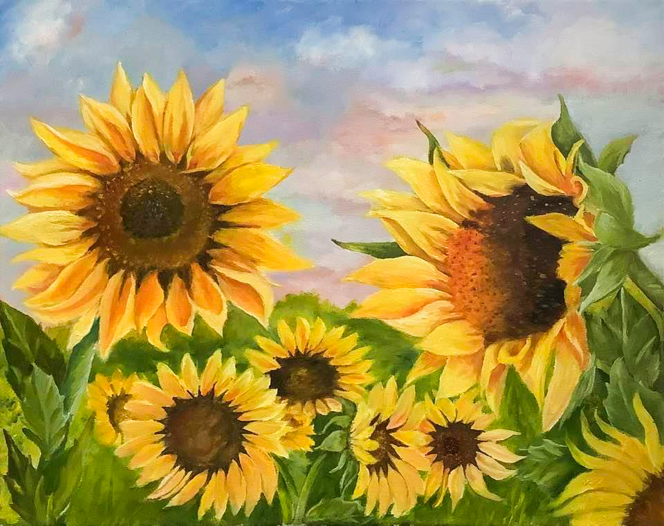 "Facing The Giants" (Oil On Canvas), Janis Clary "O" Fine Art, $1,600 (SOLD)